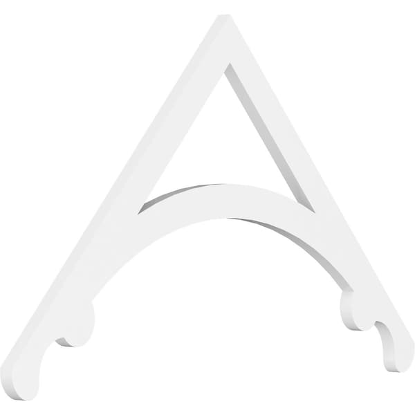 Ekena Millwork Pitch Legacy Architectural Grade PVC Gable Pediment, 36"W x 21"H x 1"P (14/12) GPP036X021X100LEG - main